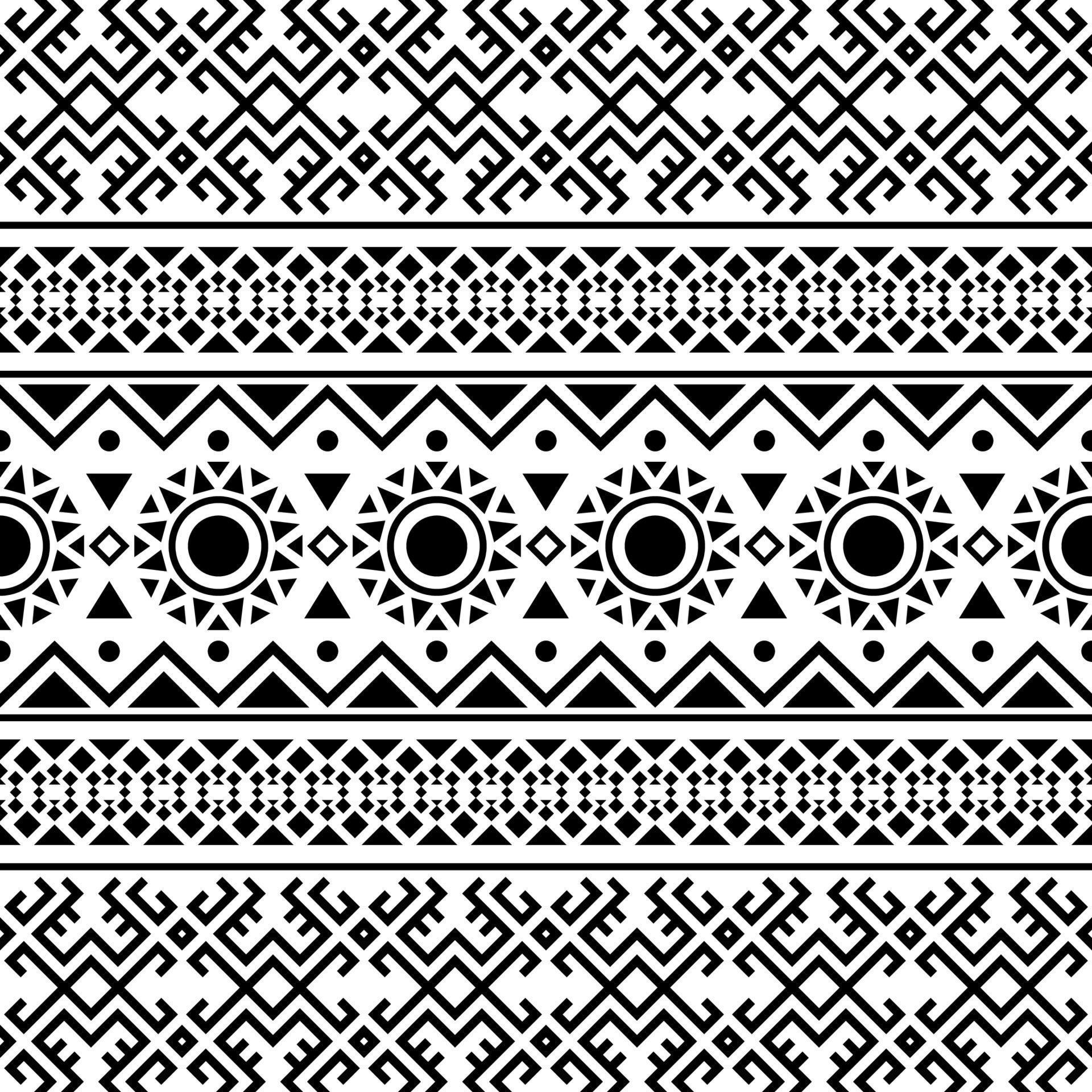 Geometric seamless ethnic pattern texture design vector 7325124 Vector ...