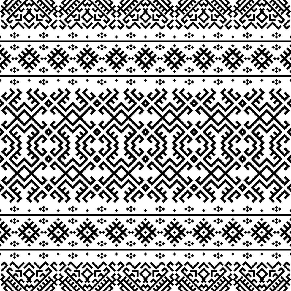 Geometric seamless ethnic pattern texture design vector