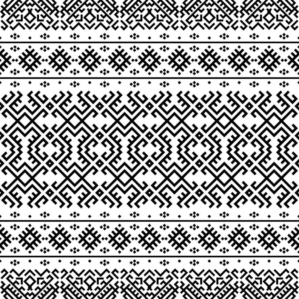 Geometric seamless ethnic pattern texture design vector