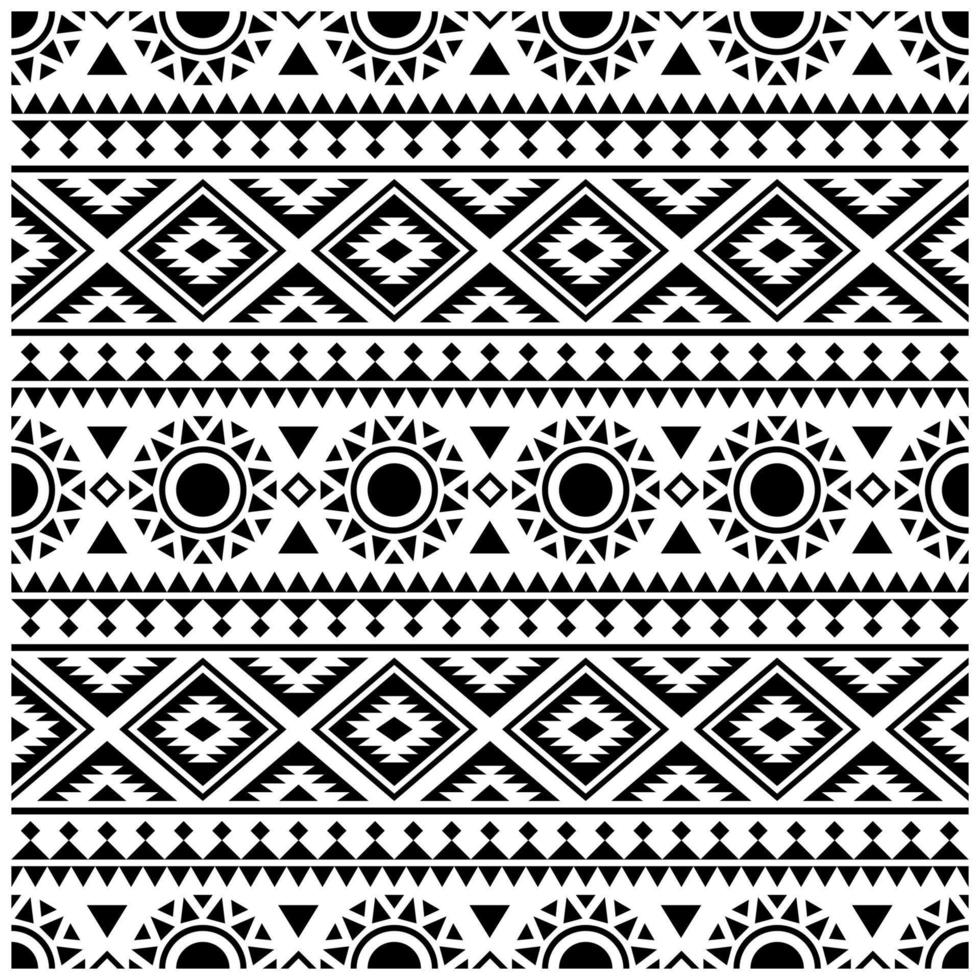 Aztec seamless ethnic pattern texture design vector