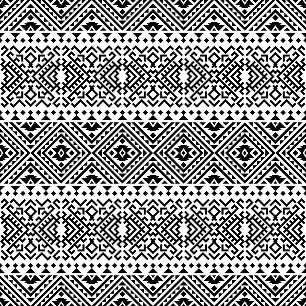 Geometric seamless ethnic pattern texture design vector