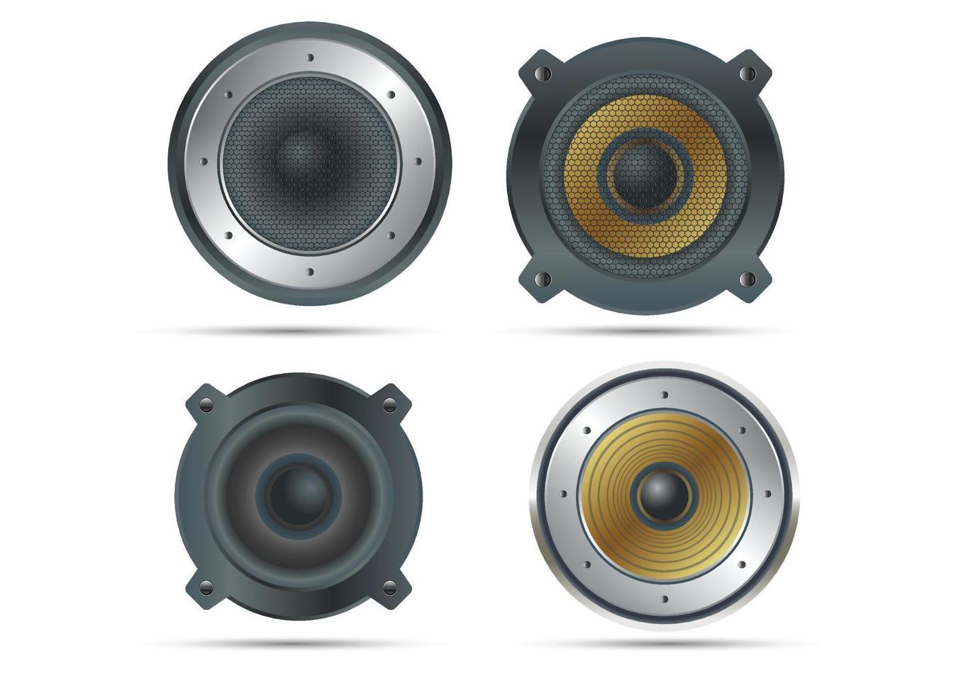 conjunto de vector de altavoz