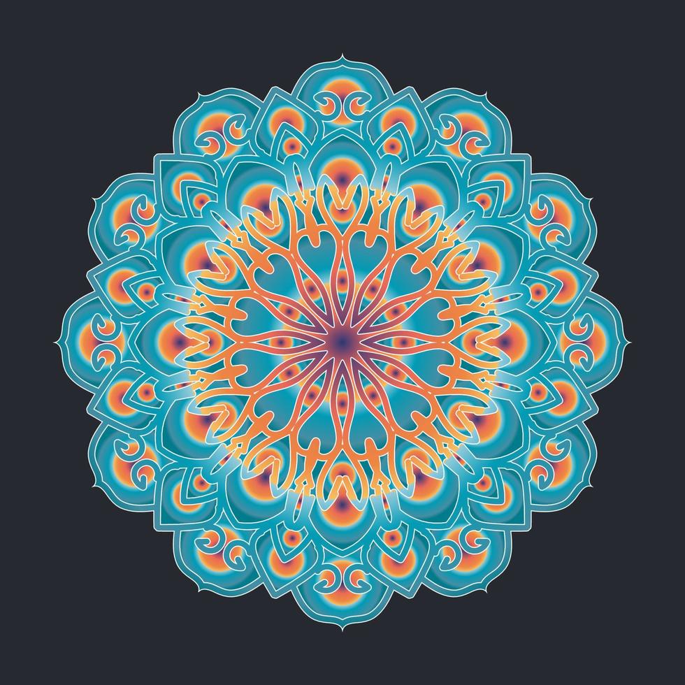 decorative concept abstract mandala illustration. vector