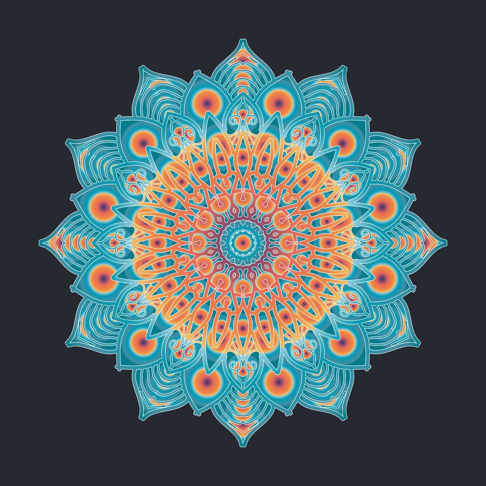 decorative concept abstract mandala illustration. vector