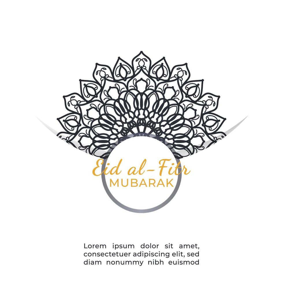 hand drawn indian ornament mandala on background style. vector