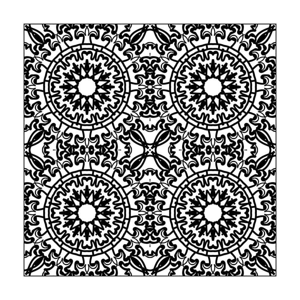 Seamless pattern floral ornament vector