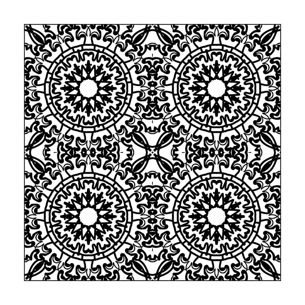 Seamless pattern floral ornament vector