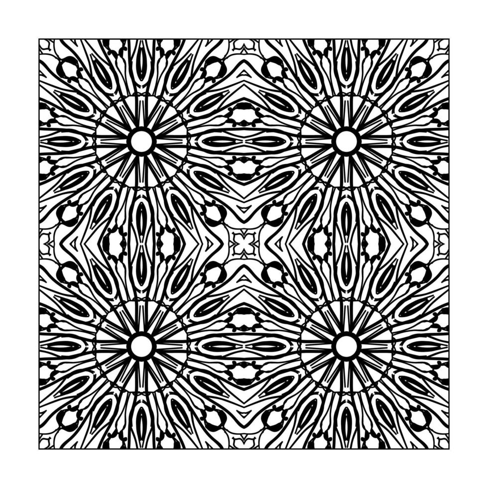 Seamless pattern floral ornament vector