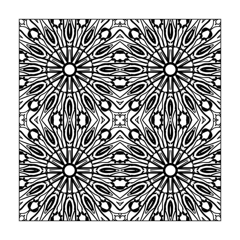 Seamless pattern floral ornament vector