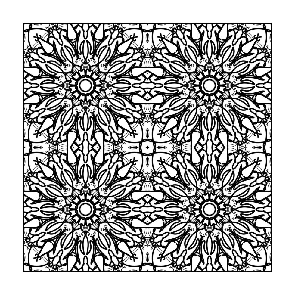 Seamless pattern floral ornament. vector