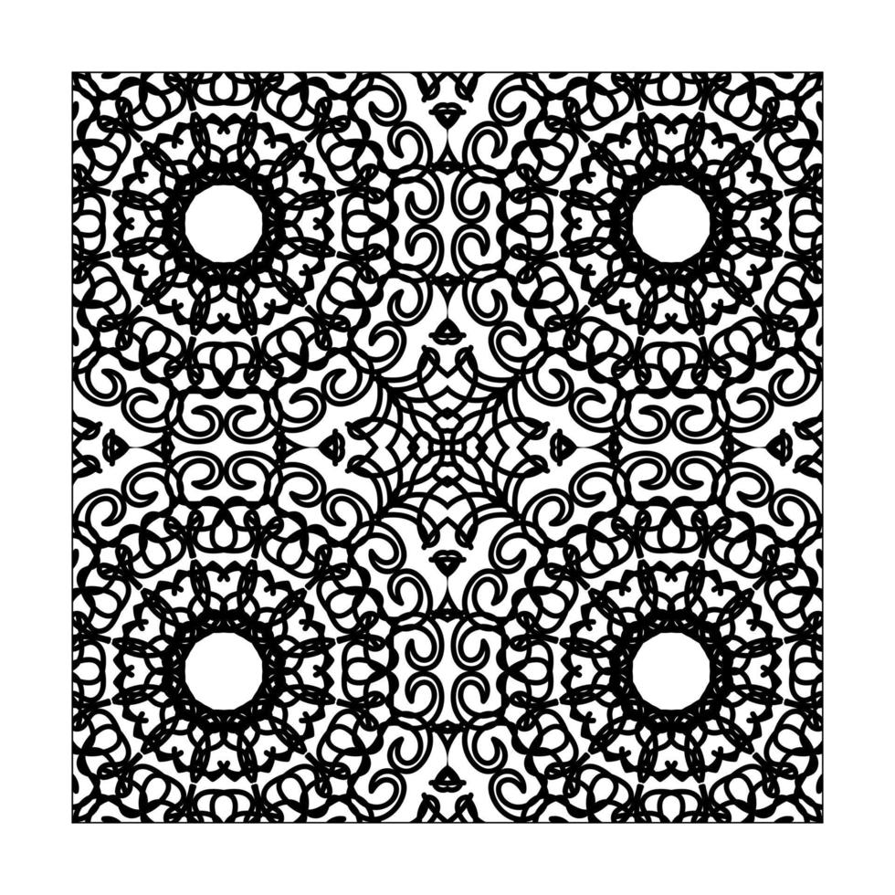 Seamless pattern floral ornament. vector