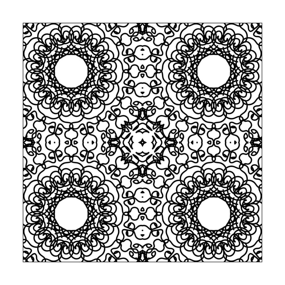Seamless pattern floral ornament. vector