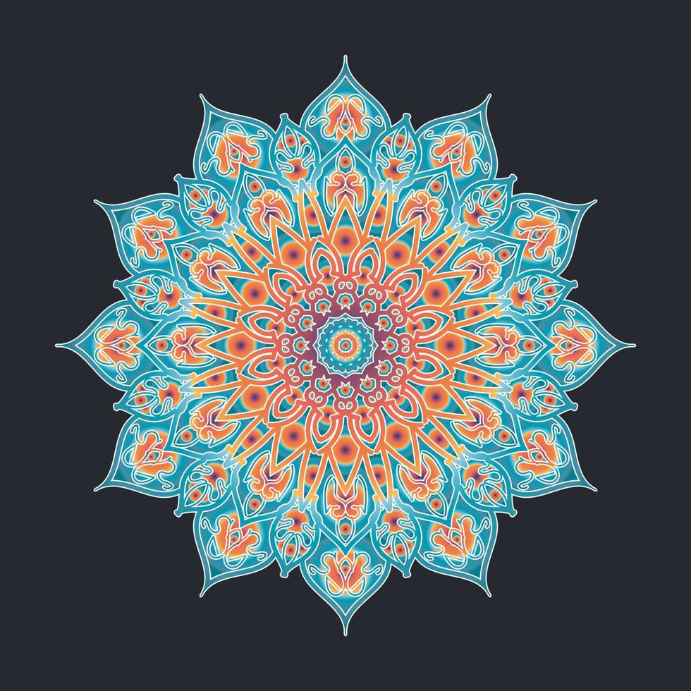 decorative concept abstract mandala illustration. vector