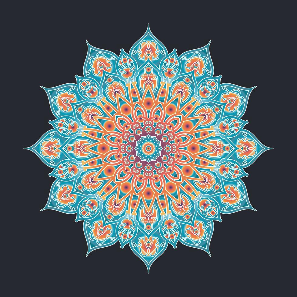 decorative concept abstract mandala illustration. vector