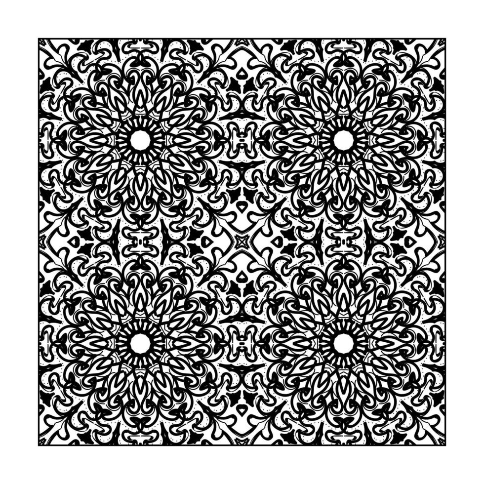 Seamless pattern floral ornament. vector