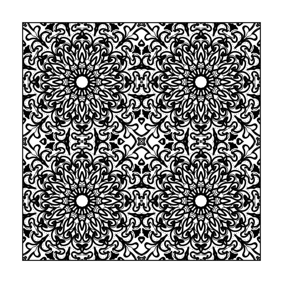 Seamless pattern floral ornament. vector