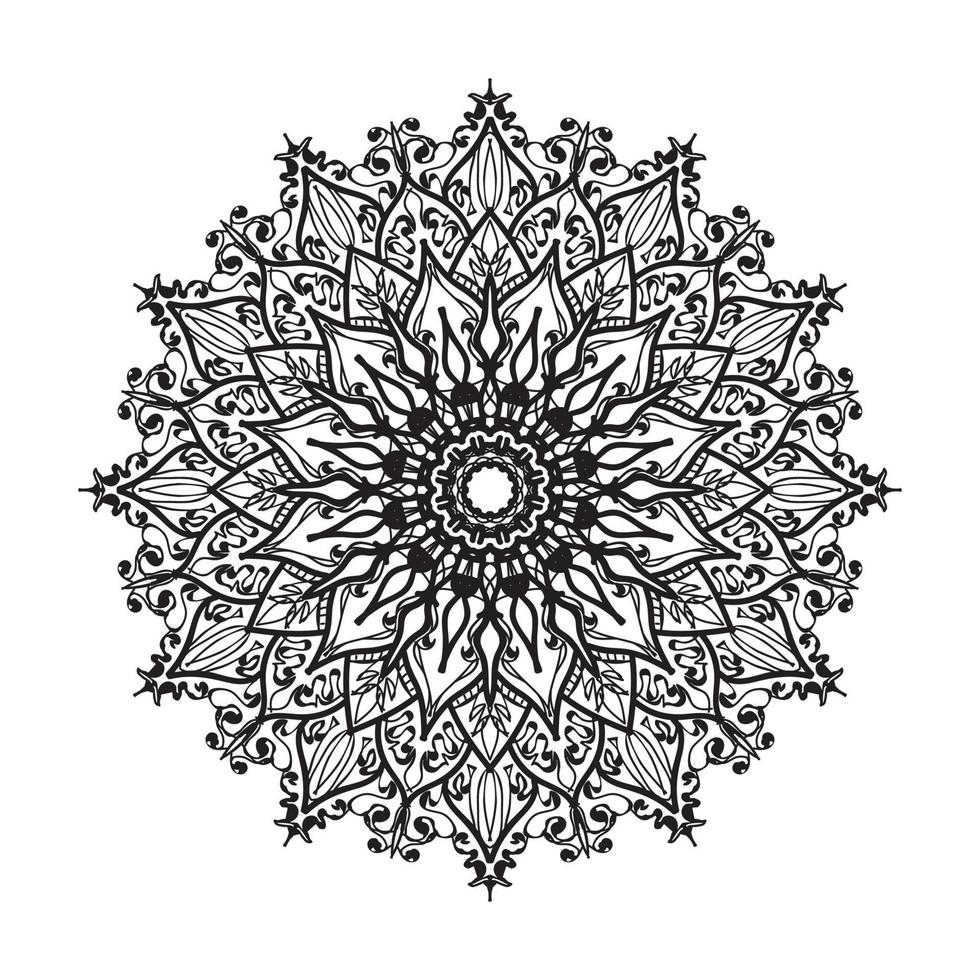 Hand drawn mandala. decoration in ethnic oriental  doodle ornament. vector