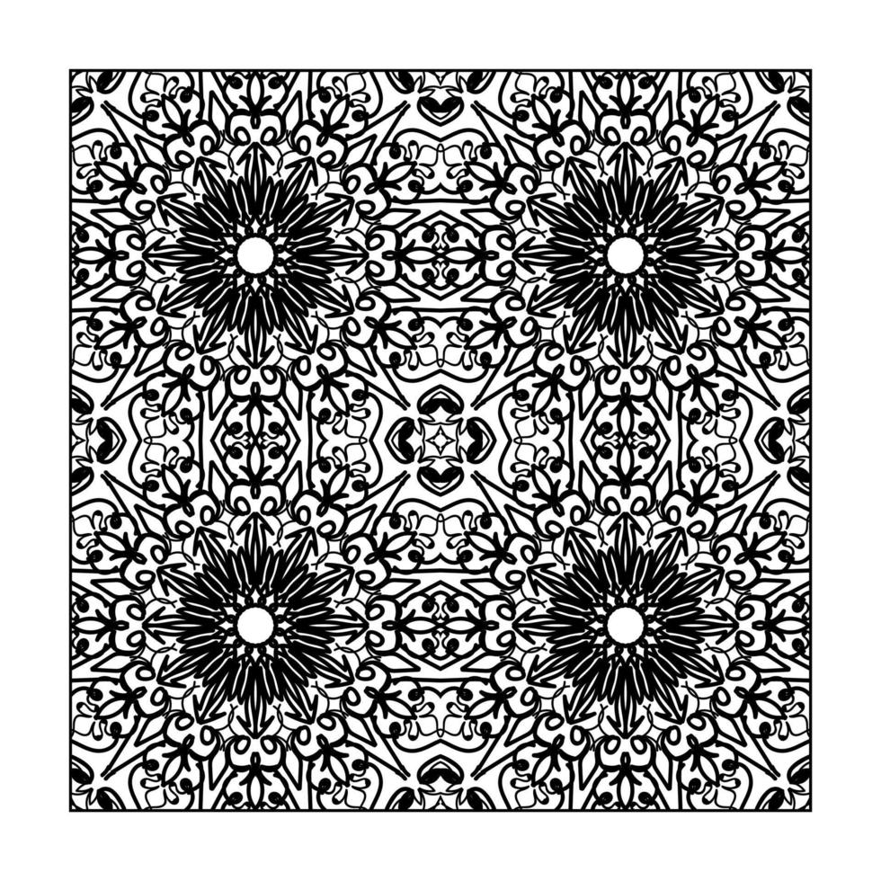 Seamless pattern floral ornament. vector