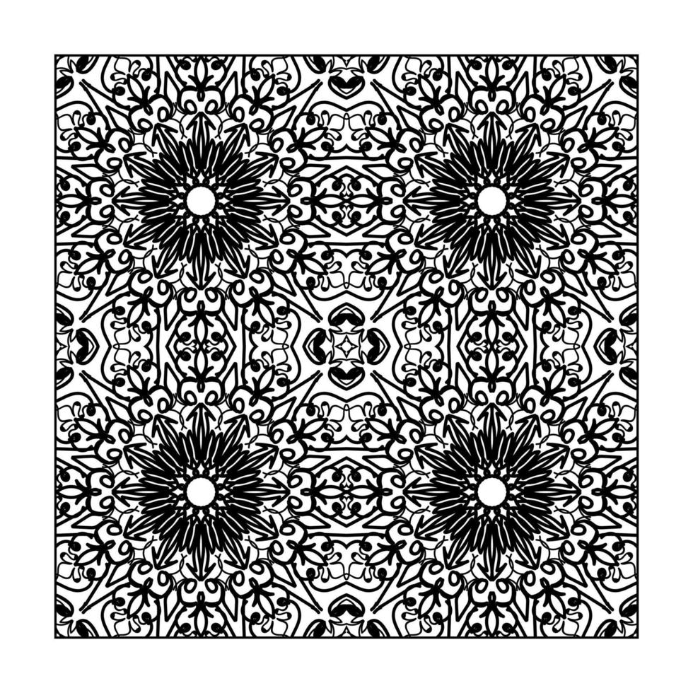 Seamless pattern floral ornament. vector