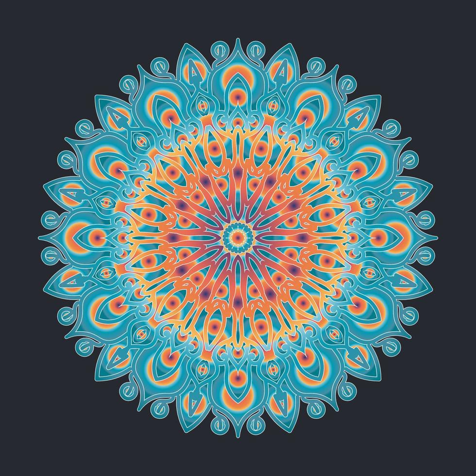 decorative concept abstract mandala illustration. vector