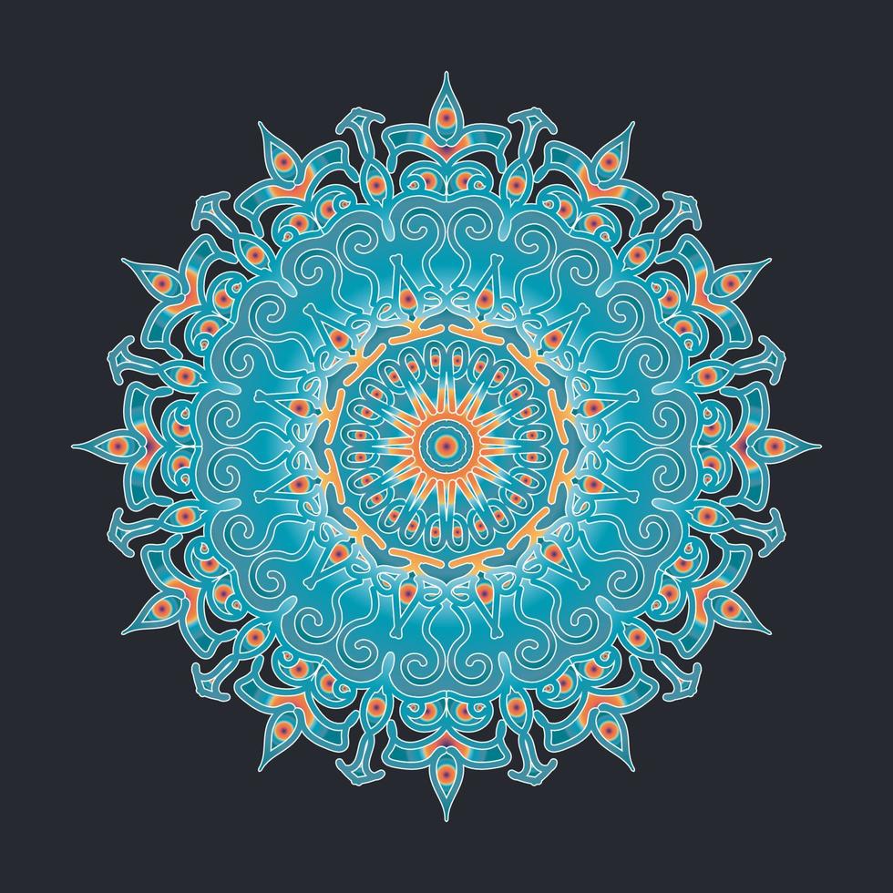 decorative concept abstract mandala illustration. vector