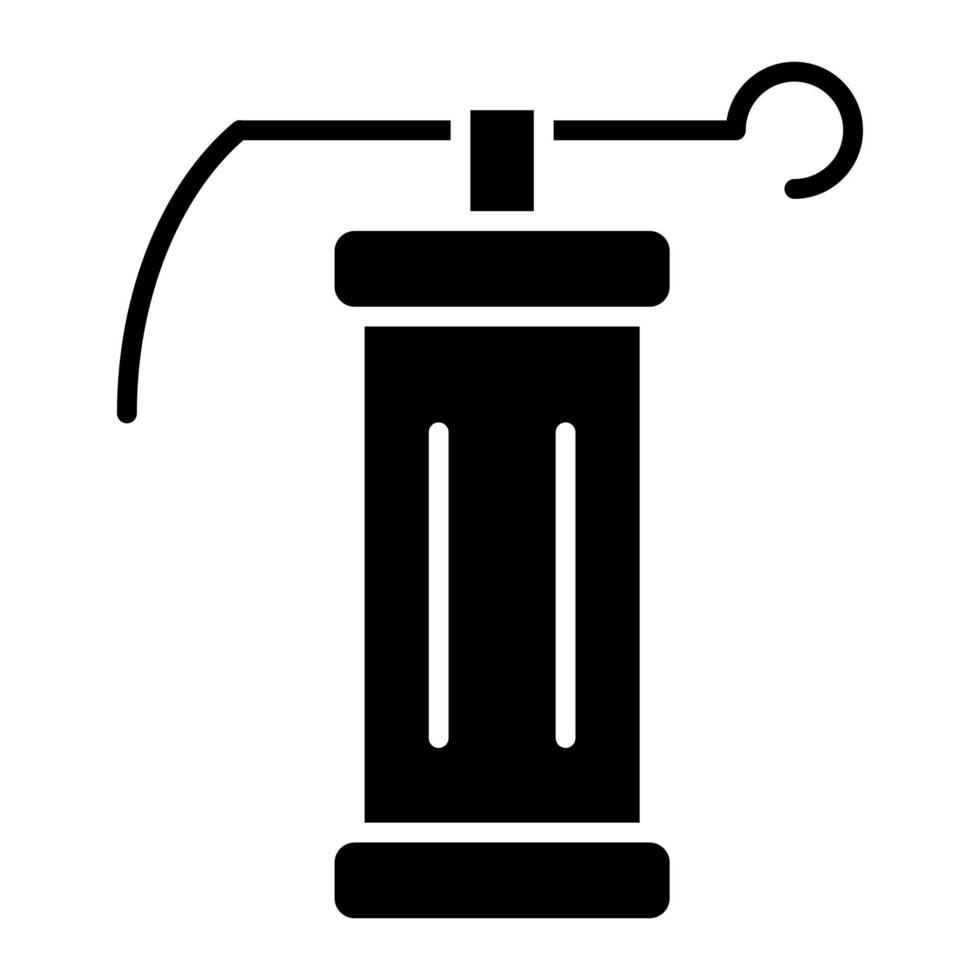 Smoke Grenade Glyph Icon vector