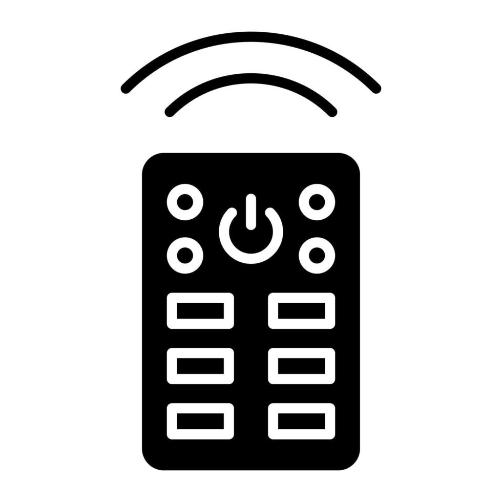 Smart Remote Control Line Icon vector