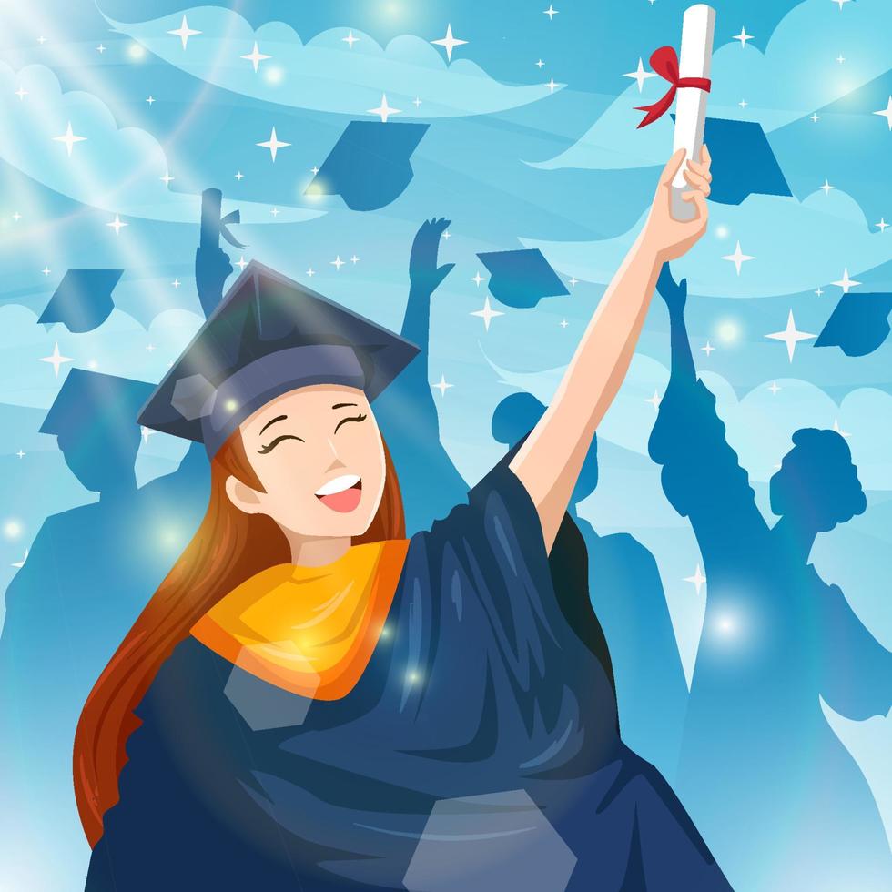 Happy Graduation Concept vector