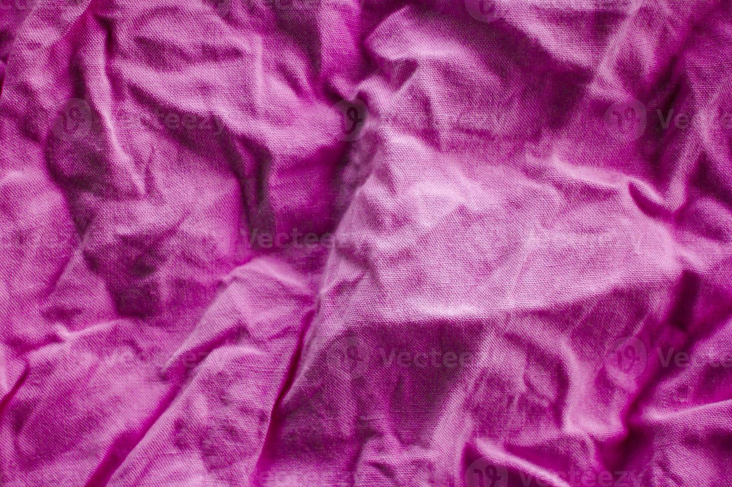 Crumpled fabric texture photo