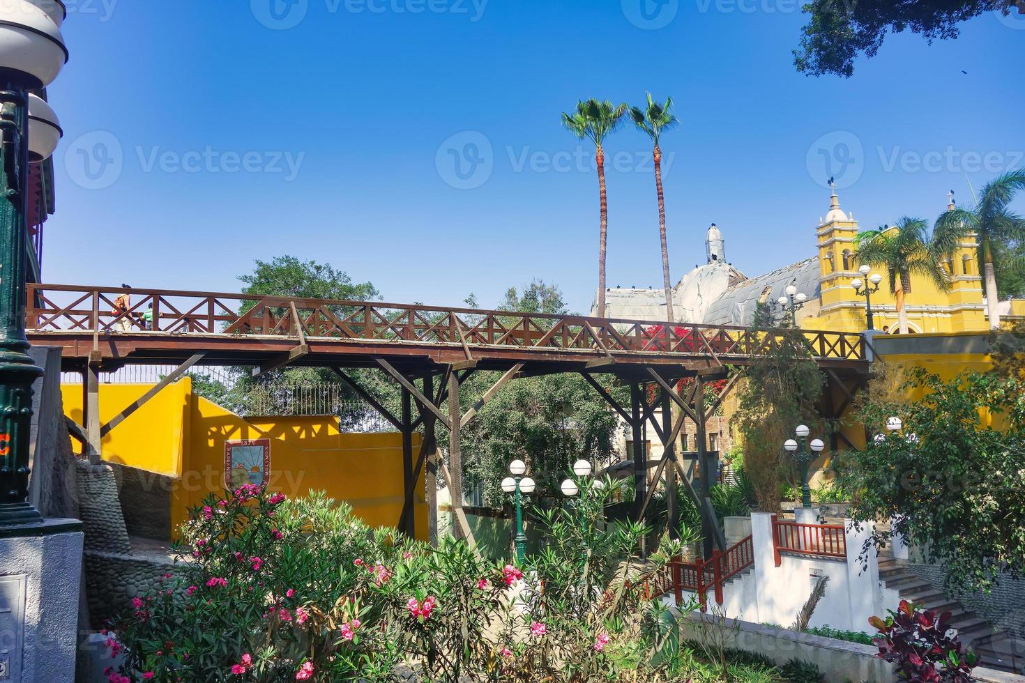 Bridge of sighs of Barranco in lima photo