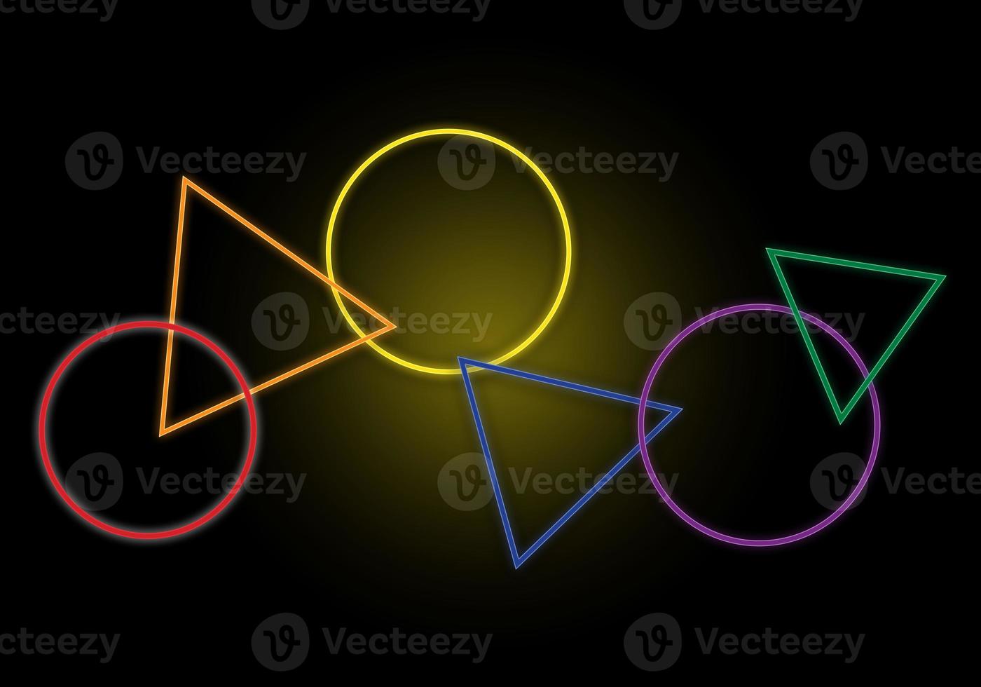 Abstract multicolored geometric shape design background. photo