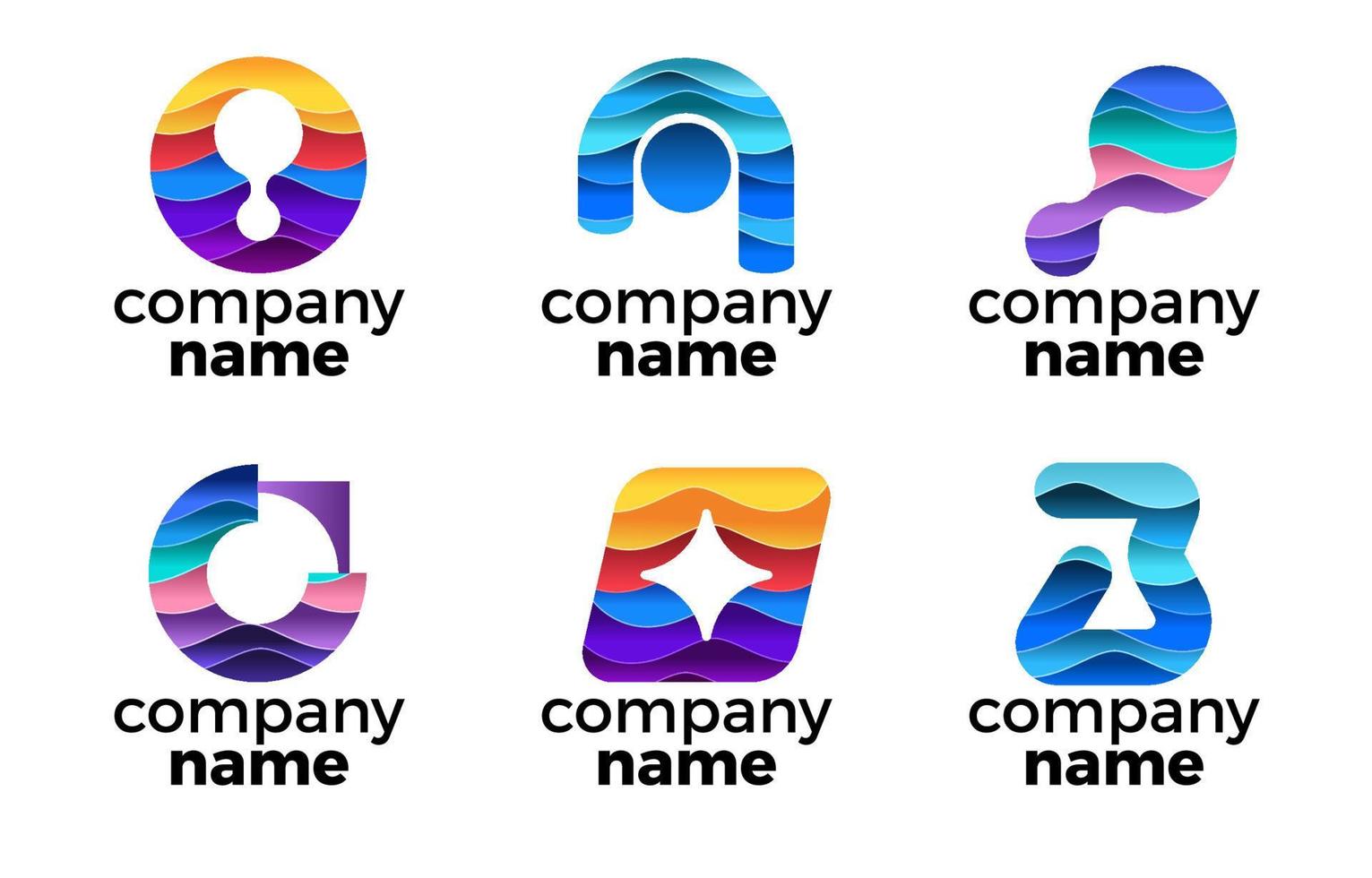 Set of Logo Template vector