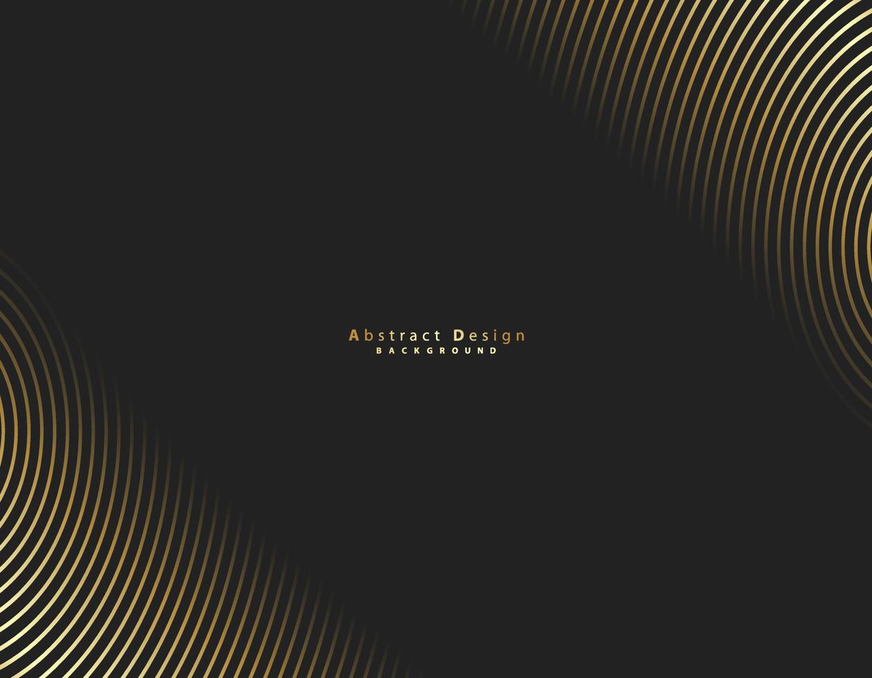 Golden wave line background vector