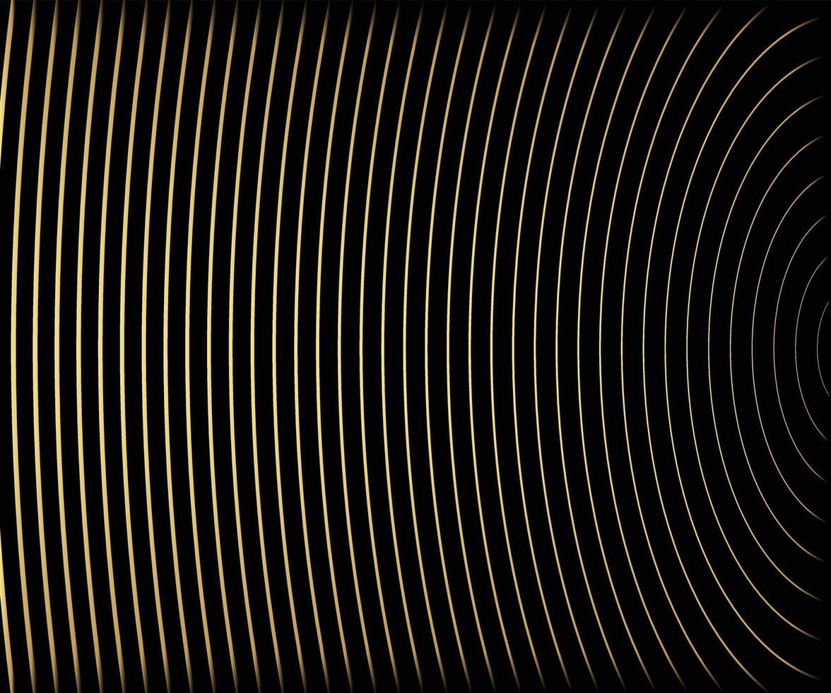 Golden wave line background vector