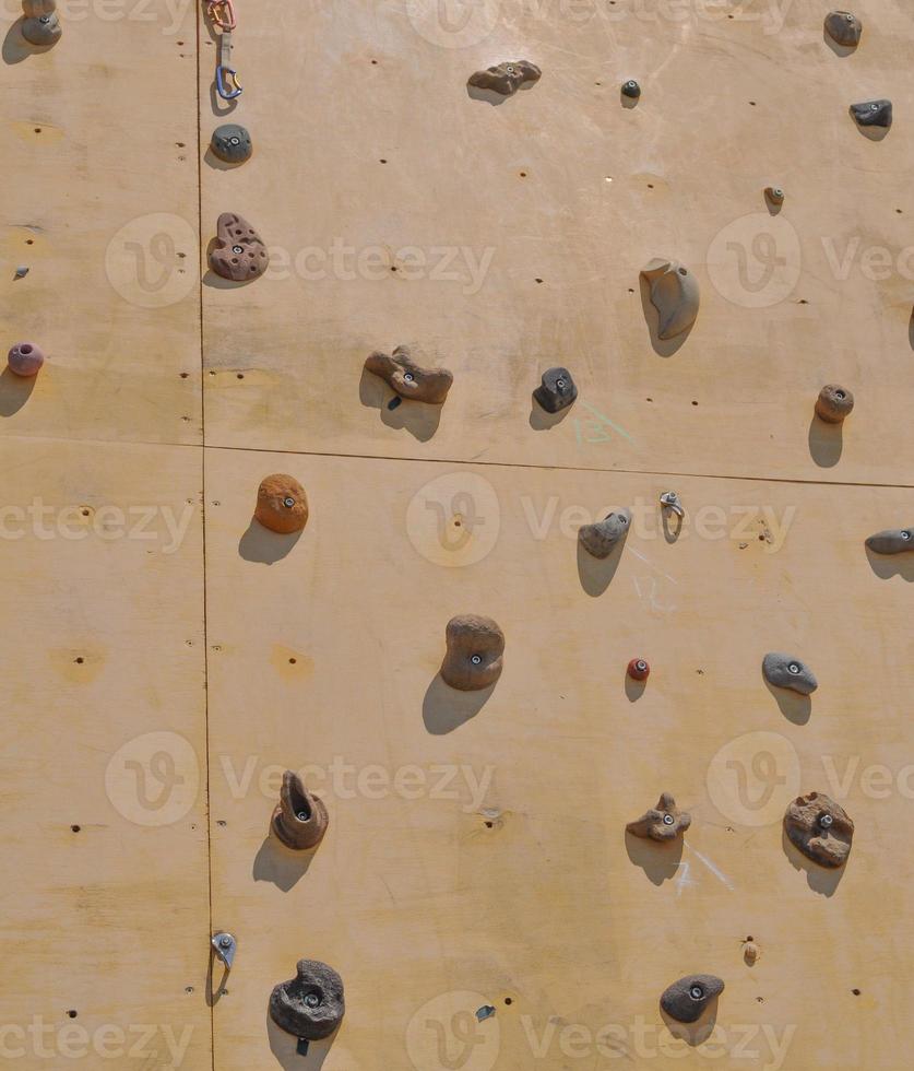 Climbing wall for indoor climbing sport photo