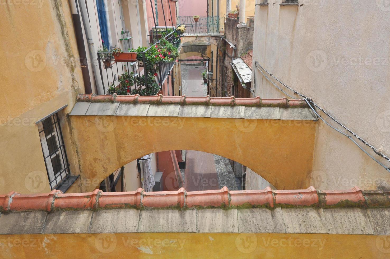 View of Toirano old town photo