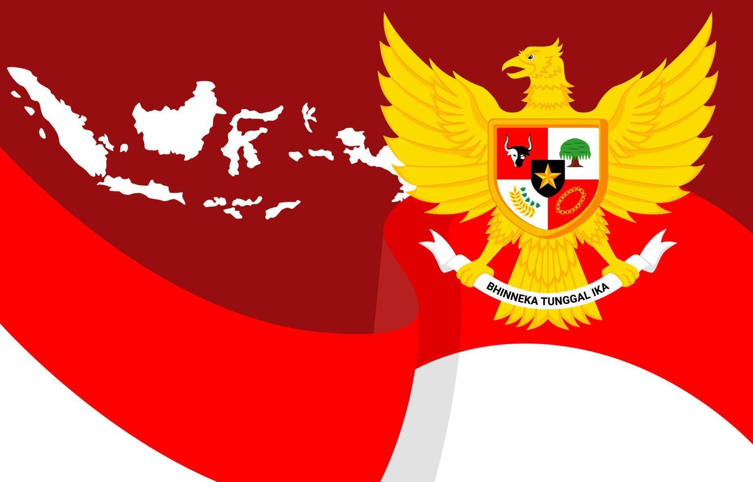 plantilla de fondo del día de pancasila vector