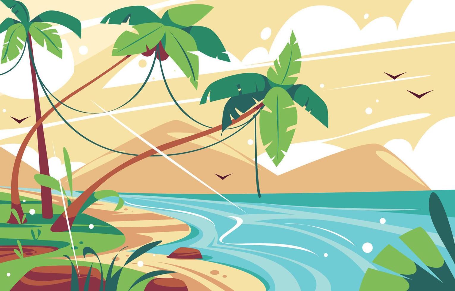 Blue Ocean Background vector