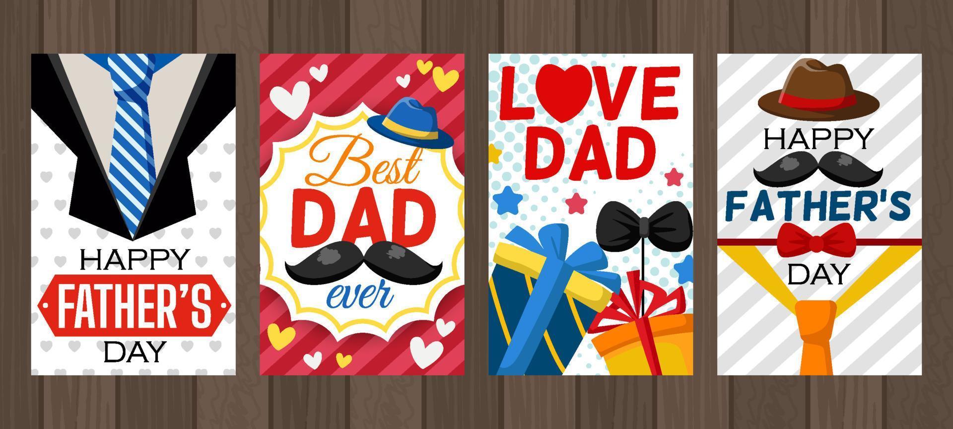 Happy Father's Day Card vector