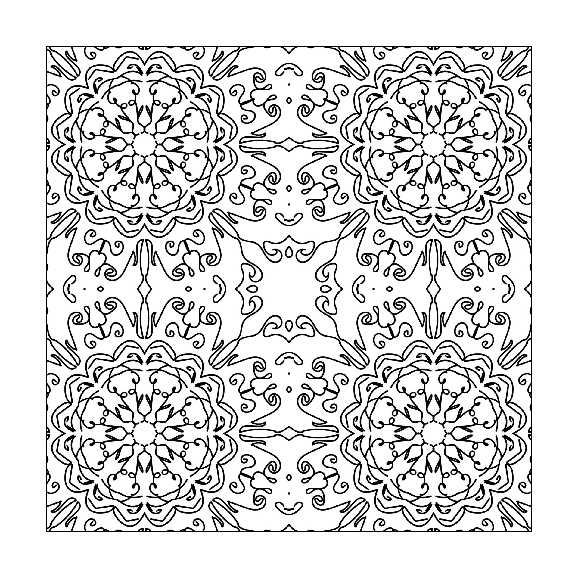 Mandala seamless pattern floral ornament 7328357 Vector Art at Vecteezy