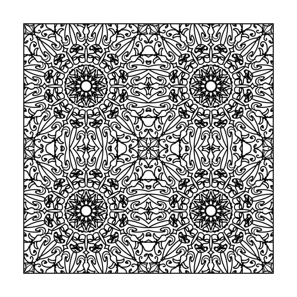 Seamless pattern floral ornament. vector