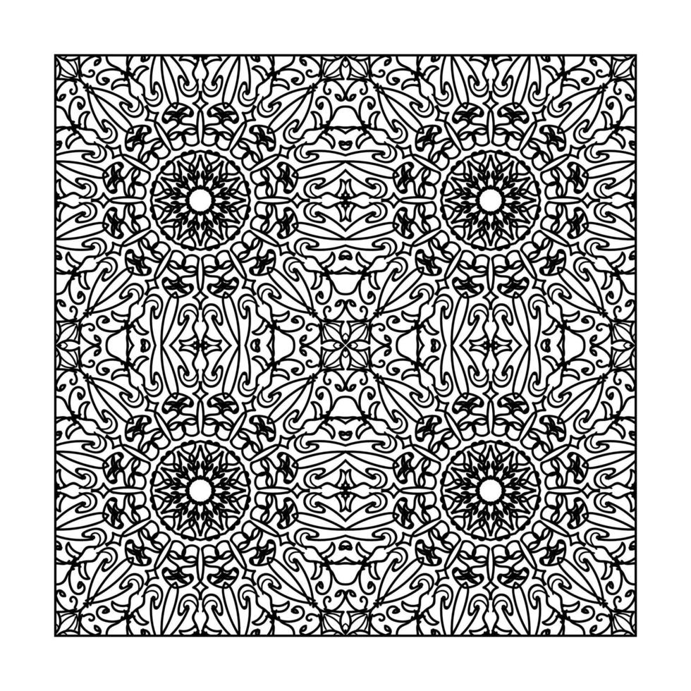 Seamless pattern floral ornament. vector