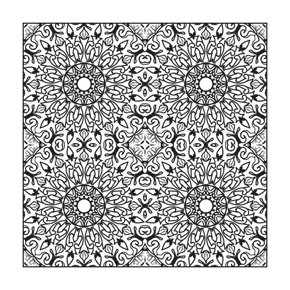 Seamless pattern floral ornament. vector