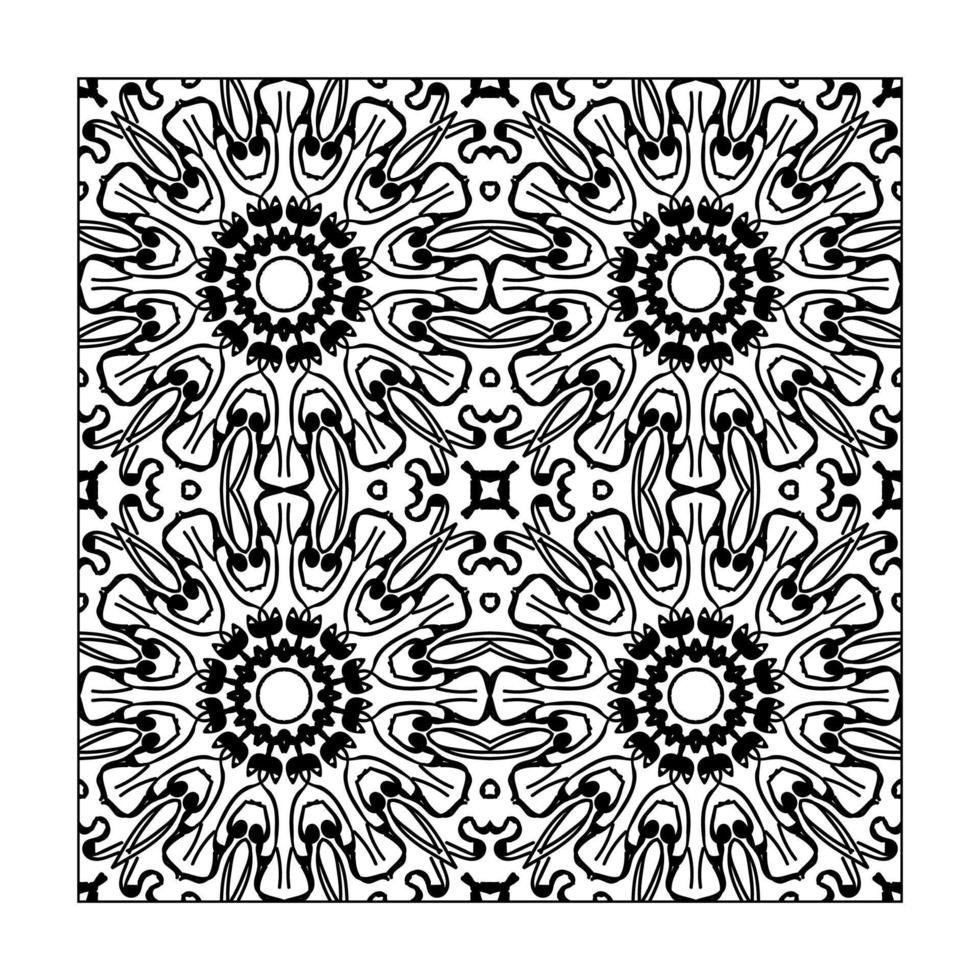 Seamless pattern floral ornament vector