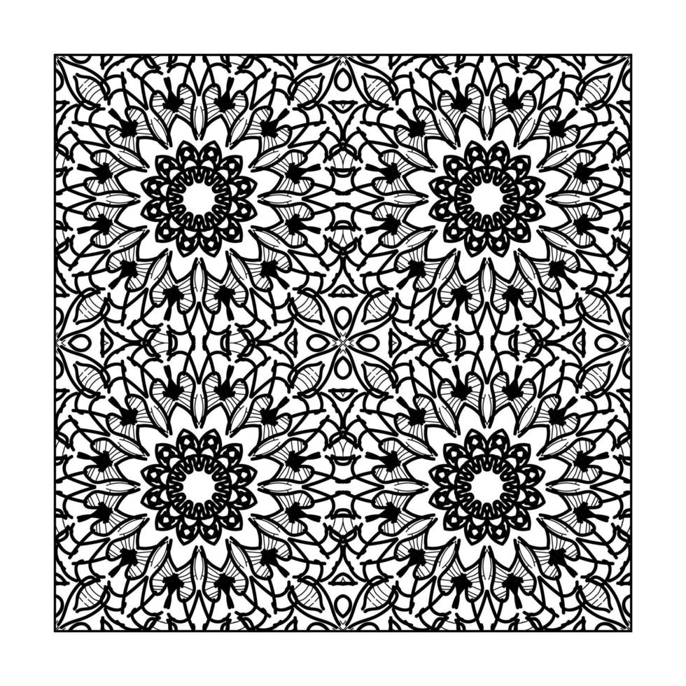 adorno floral de patrones sin fisuras. vector