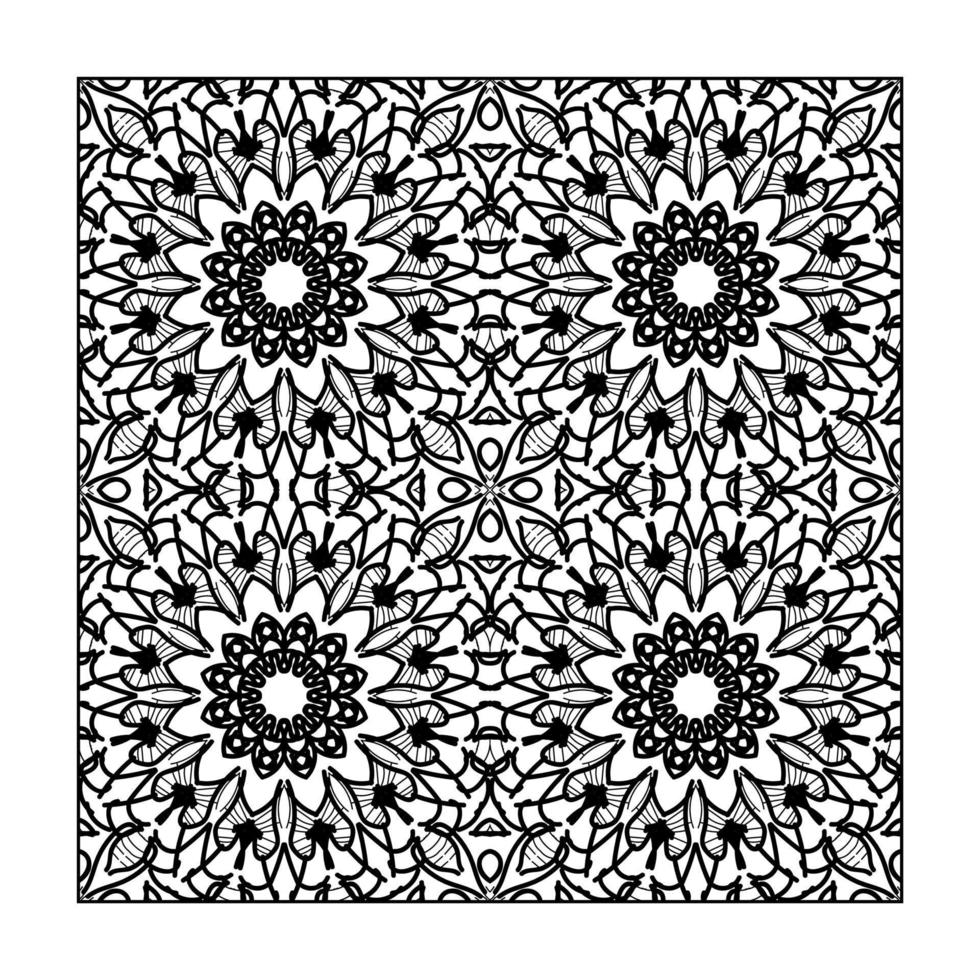 Seamless pattern floral ornament. vector