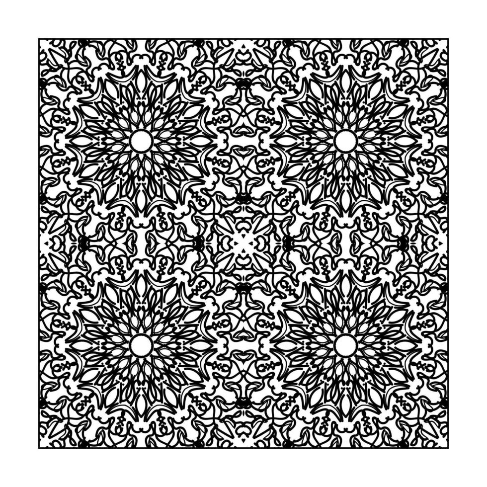 Seamless pattern floral ornament. vector