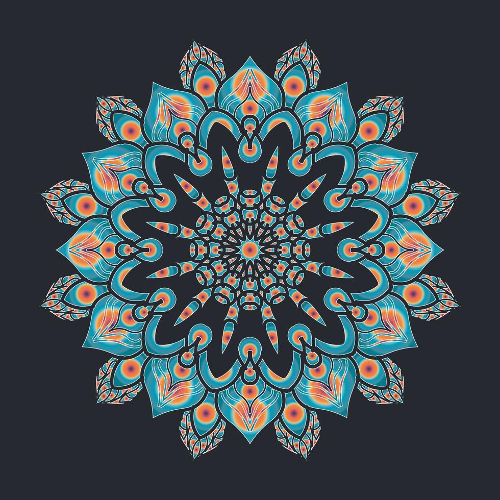 decorative concept abstract mandala illustration. vector