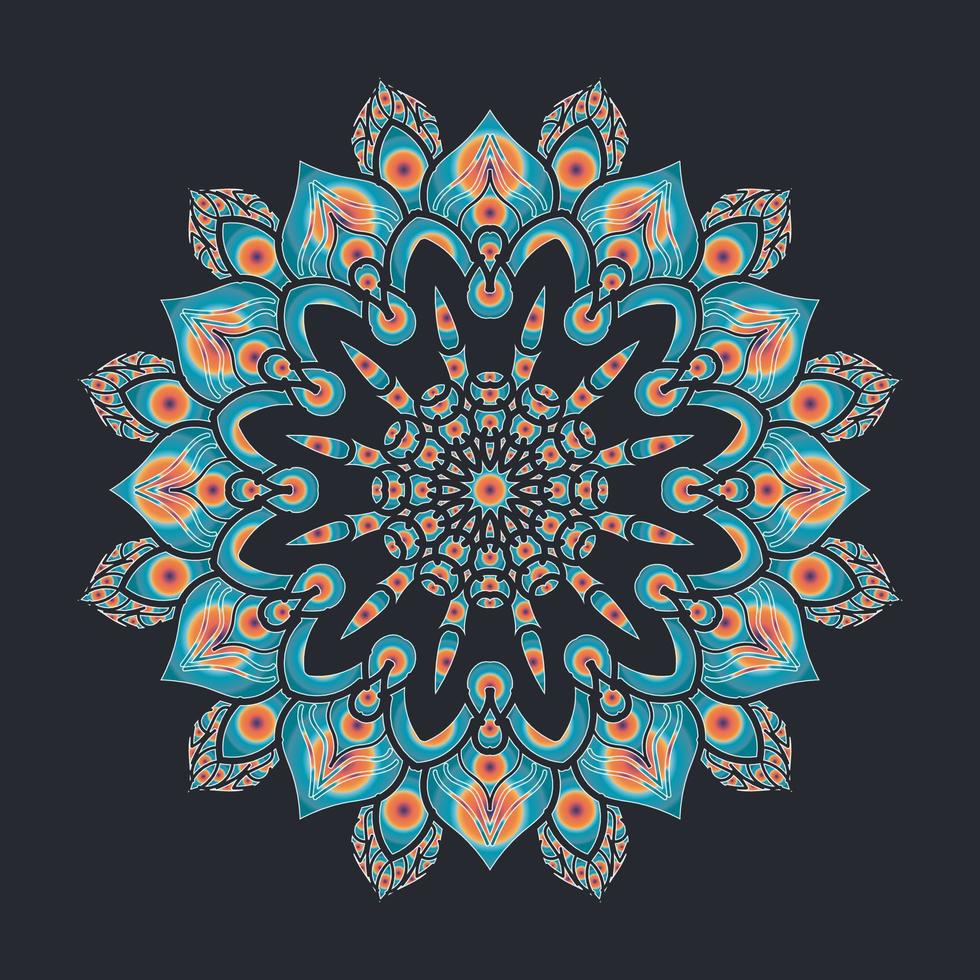 decorative concept abstract mandala illustration. vector