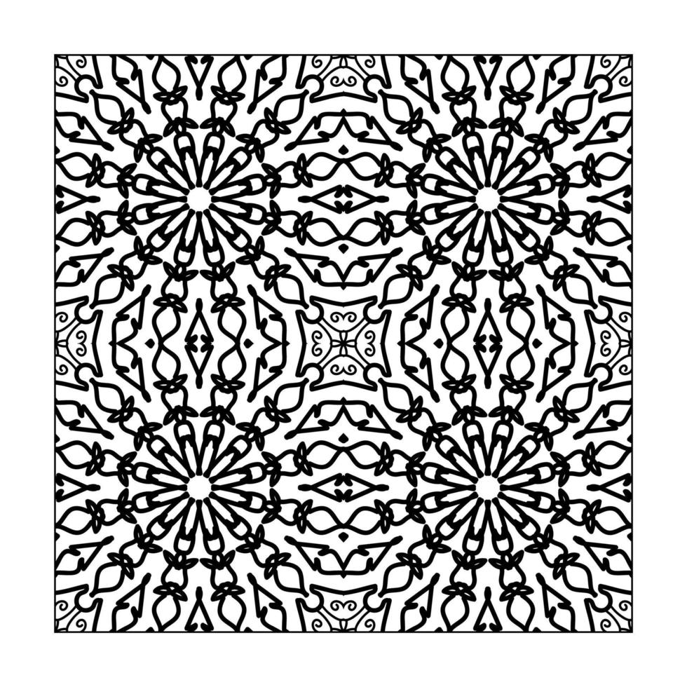 Black and white Seamless pattern. vector